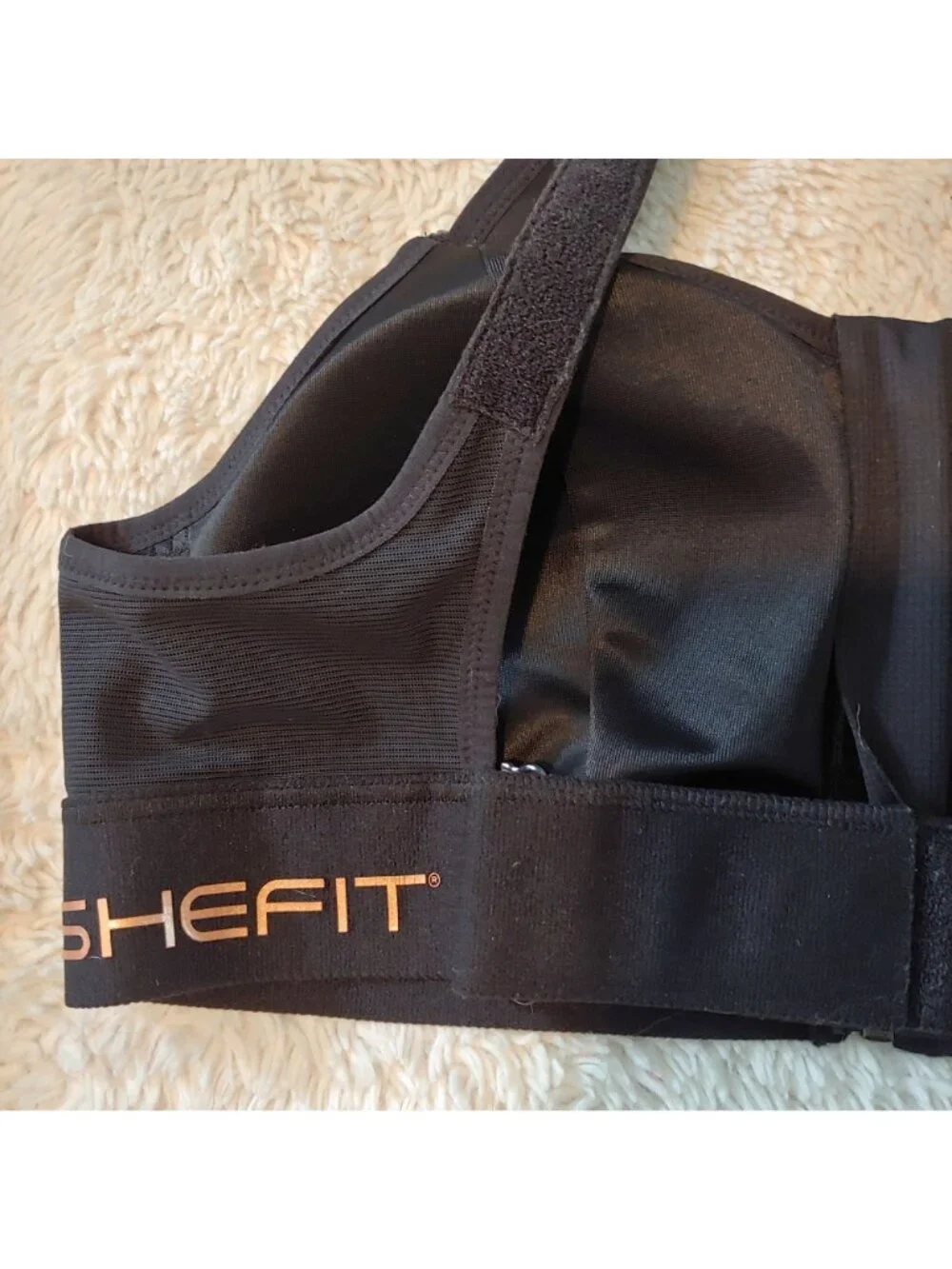 SHEFIT Womens Sports Bra High Impact Front Zip Adjustable Luxe Support Activewea